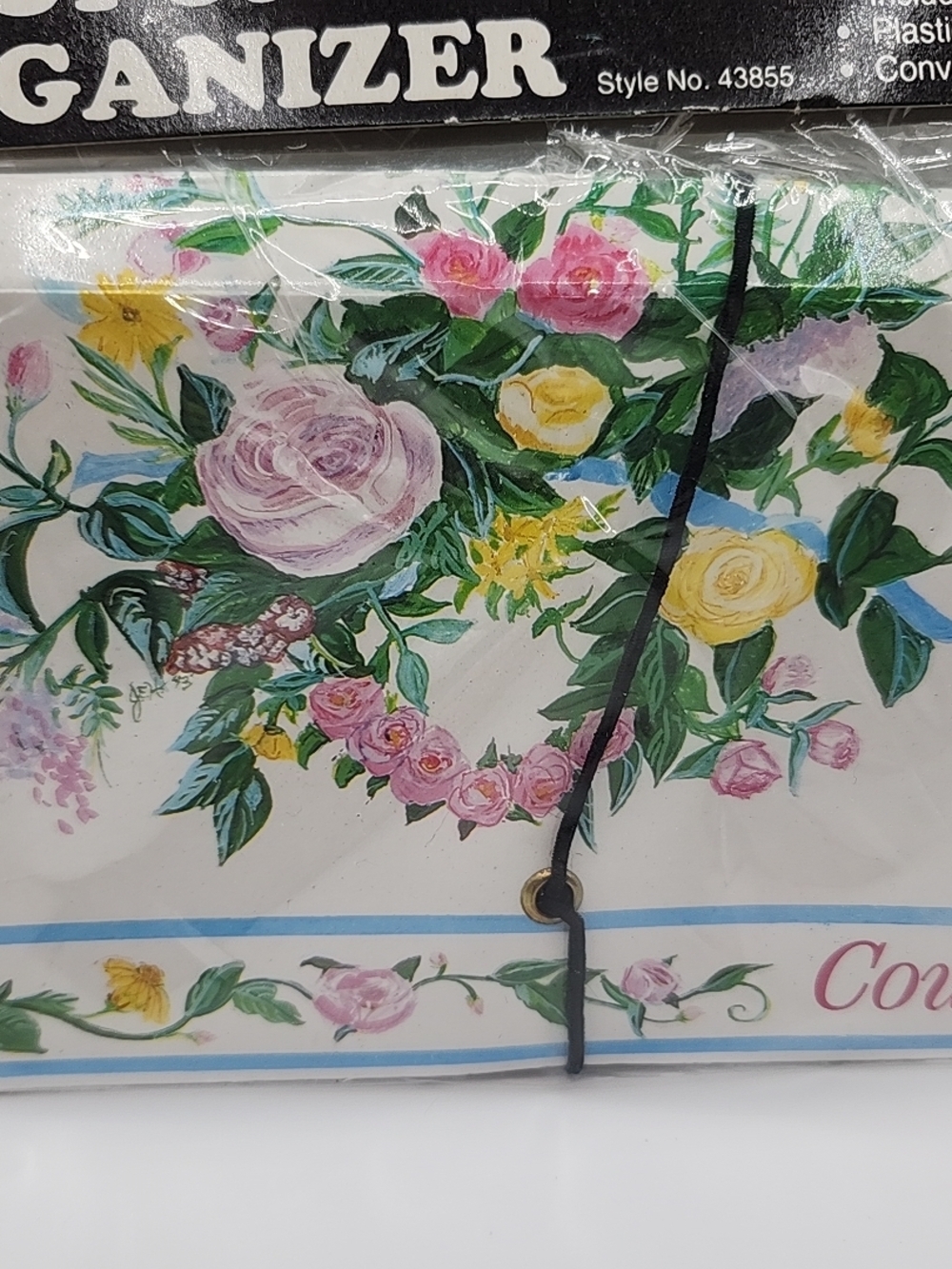 Vintage Coupon Organizer with Floral Cover - Picture 2 of 9